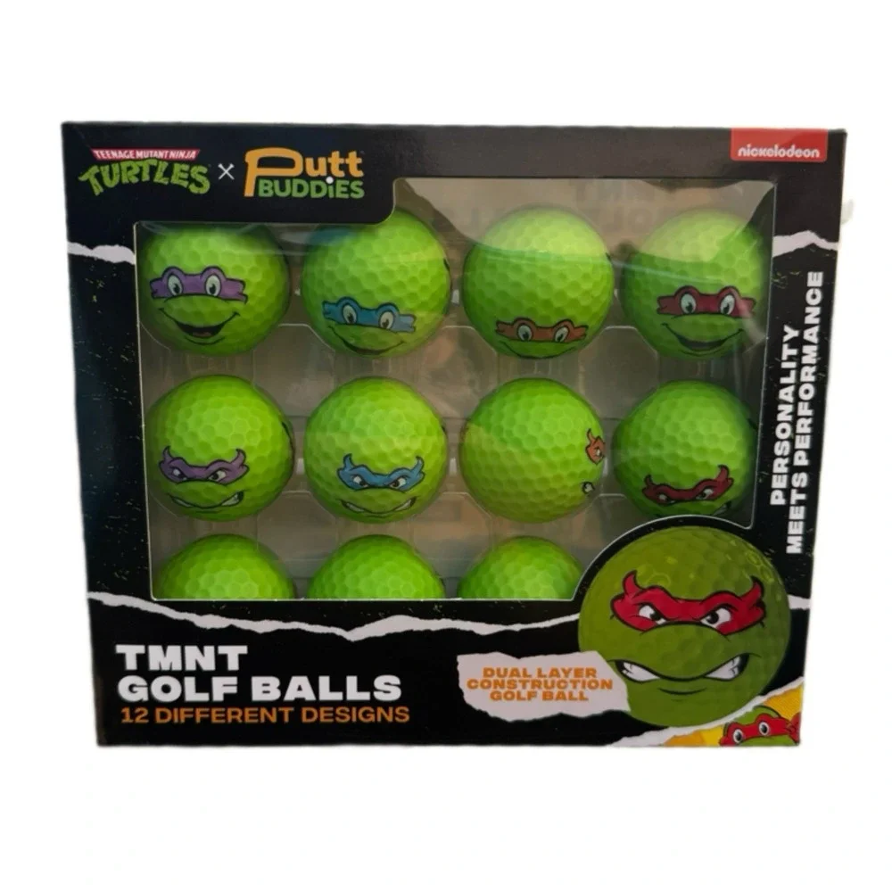 Teenage Mutant Ninja Turtles TMNT Golf Balls Set of 12 Putt Buddies Nickelodeon